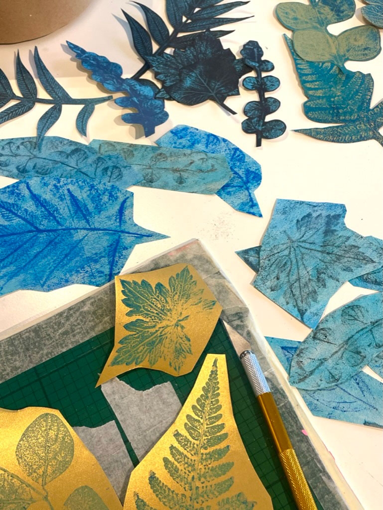 frottage print plant1